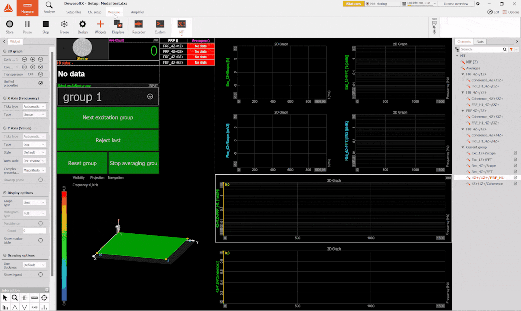 New Modal Test improvements in Measure mode New Modal Test improvements in Measure mode