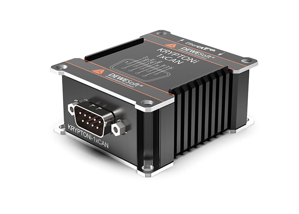 A KRYPTON-1xCAN module is used with a CAN pressure transducer to measure pressure.