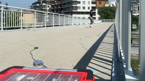 Validating the Dynamic Performance of a Single-Span Steel-Concrete Pedestrian Bridge