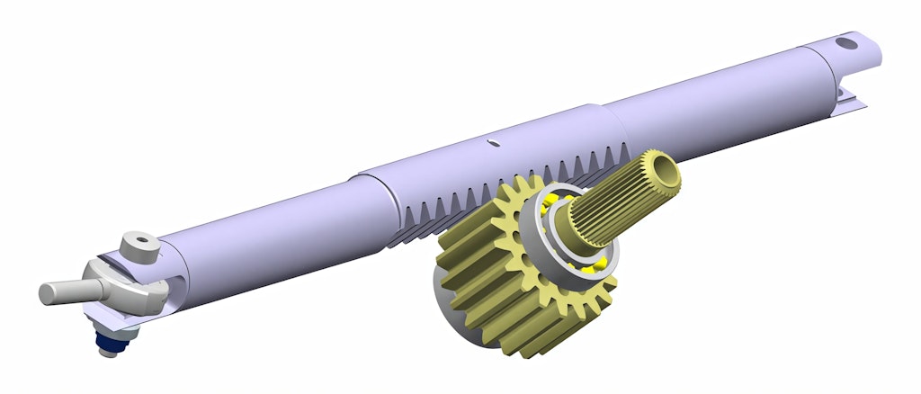 Figure 26. Rack and pinion mechanism.
