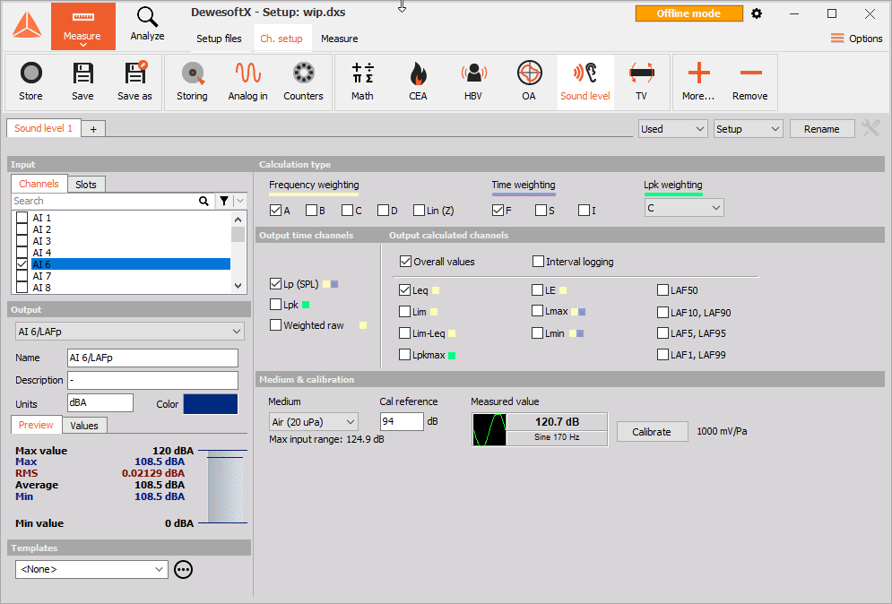 Live status Calibration functionality Live status Calibration functionality