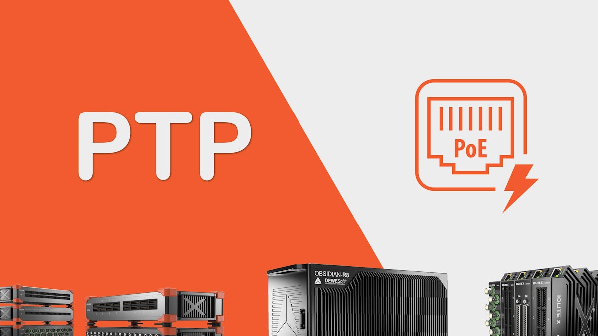 PoE and PTP v2 in Data Acquisition | Dewesoft