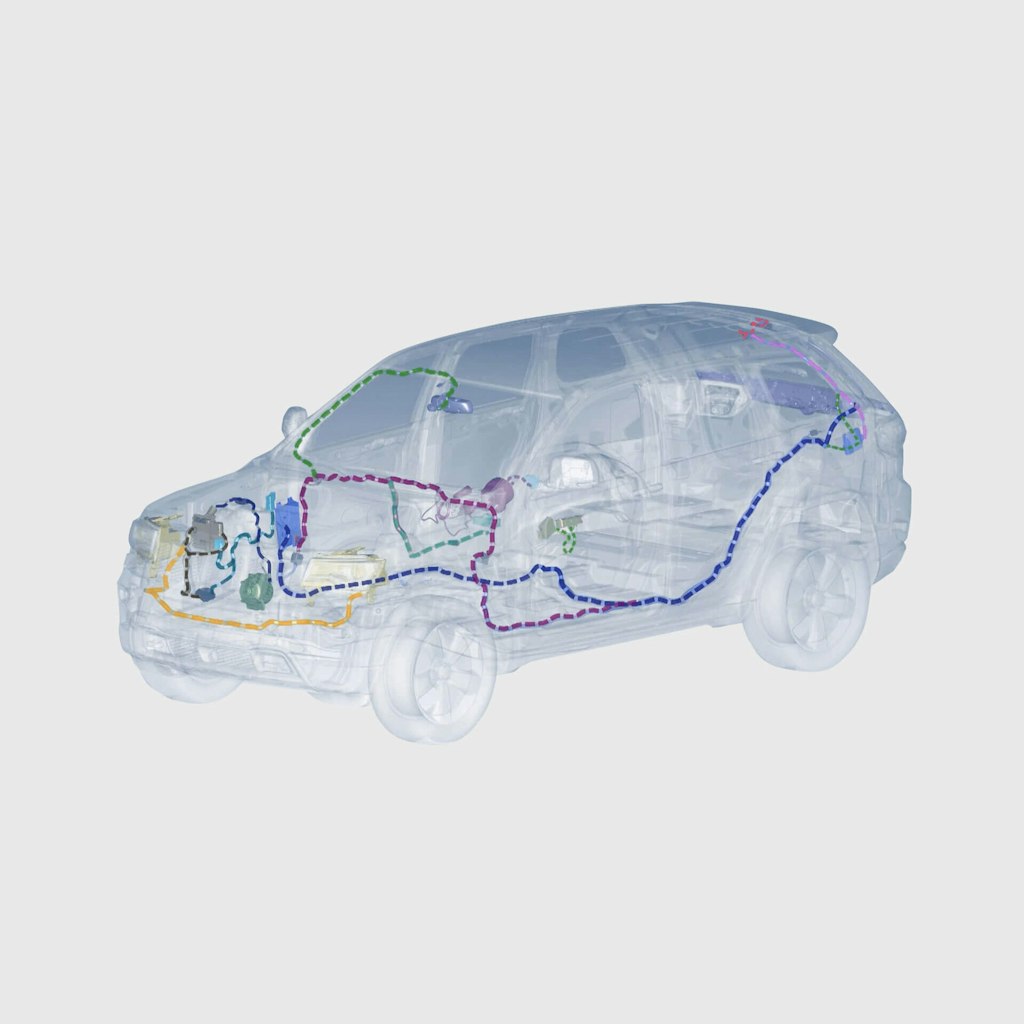 The heavy cable is replaced with lightweight 2-wire CAN in today’s cars and trucks