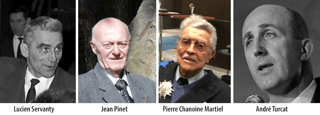 Several French heroes of the Concorde. Photo credits at the end of this article.