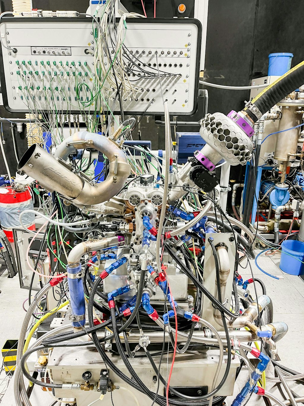 Figure 2. Find the engine! The motor is on the test bench.