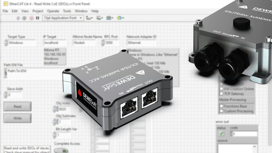 Sistemas de adquisición de datos EtherCAT | Dewesoft