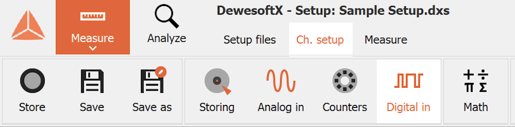 Figure 35 - Digital in(put) icon