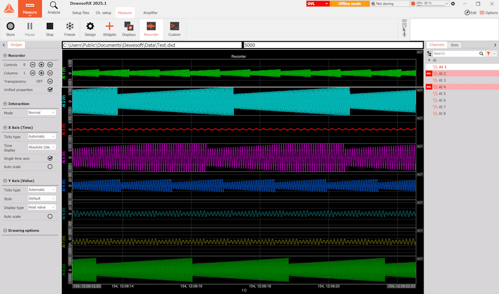 Dewesoft Software Example Learn DewesoftX Without DAQ Hardware | Dewesoft