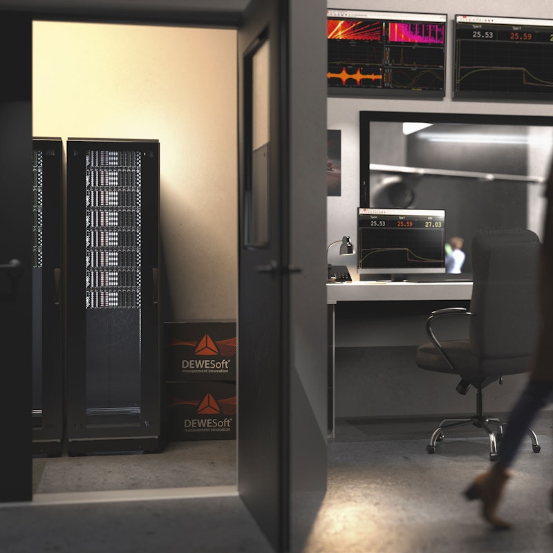 Hardware DAQ Dewesoft en armarios rack