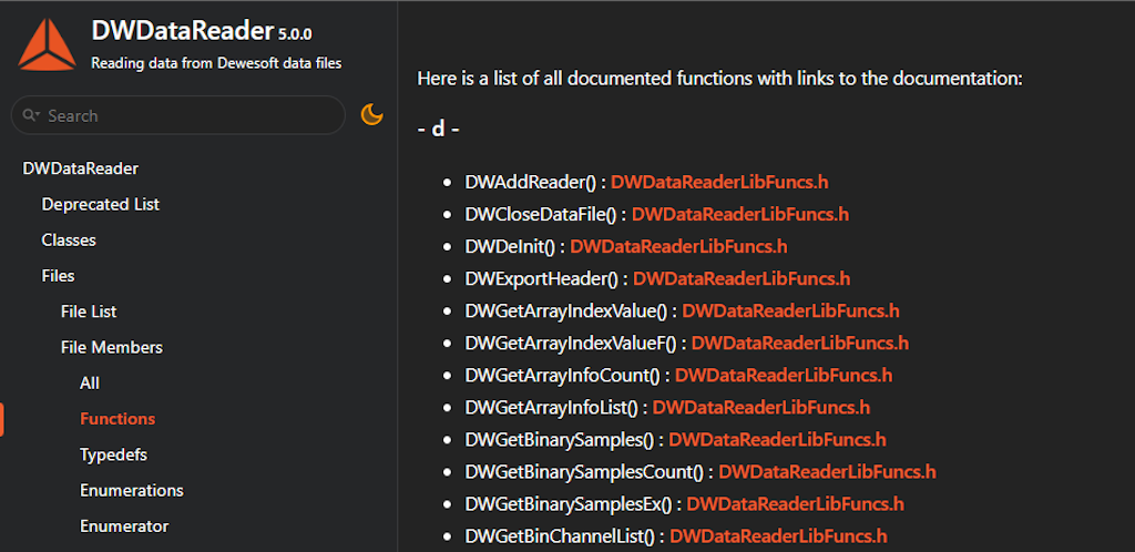 Neue Online-Dokumentation für DWDataReader