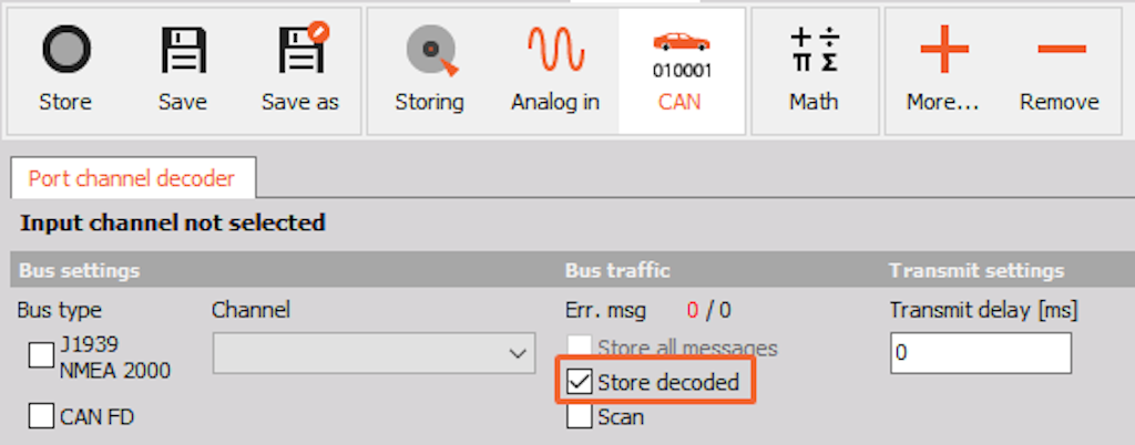Store Decoded-Option