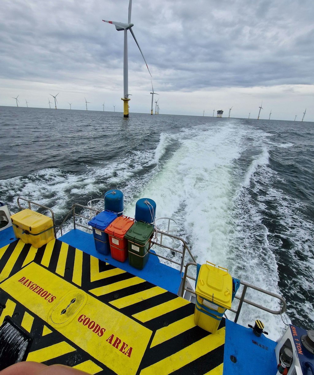 Figure 2. The vehicle is operating at the wind farm.
