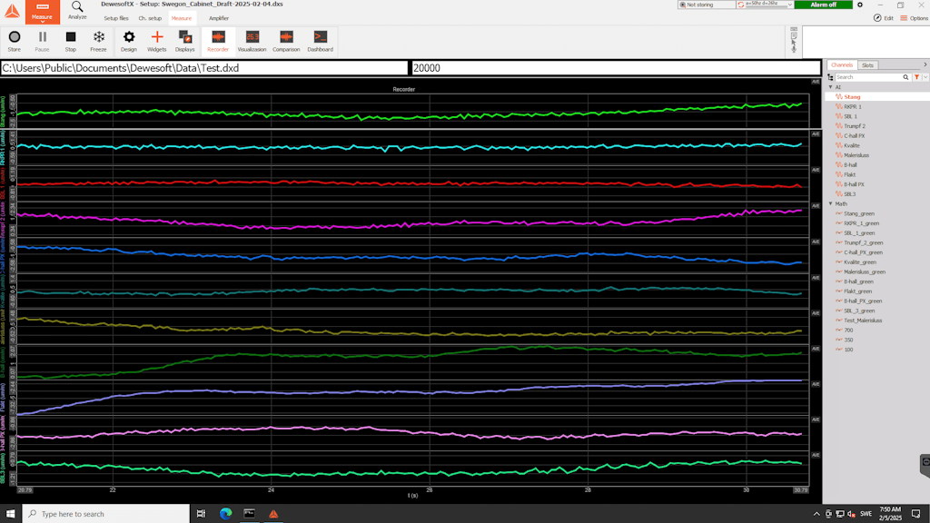Figure 9. Recorder view.