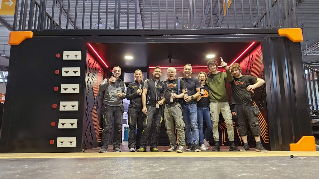 The team on site and smiling. The hard work had paid off.