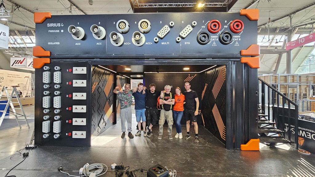 The upgraded booth one year later.