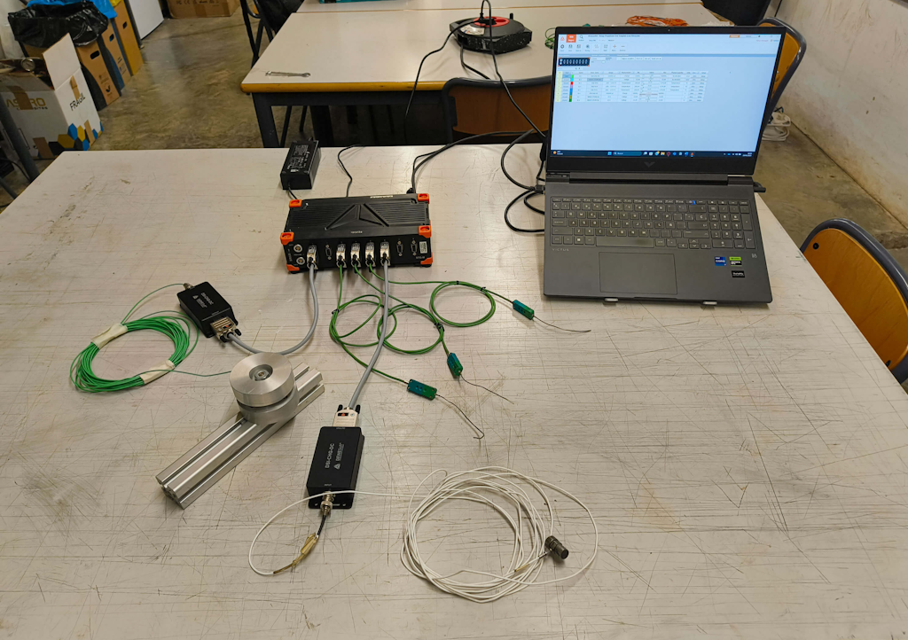 The setup of the acquisition system.