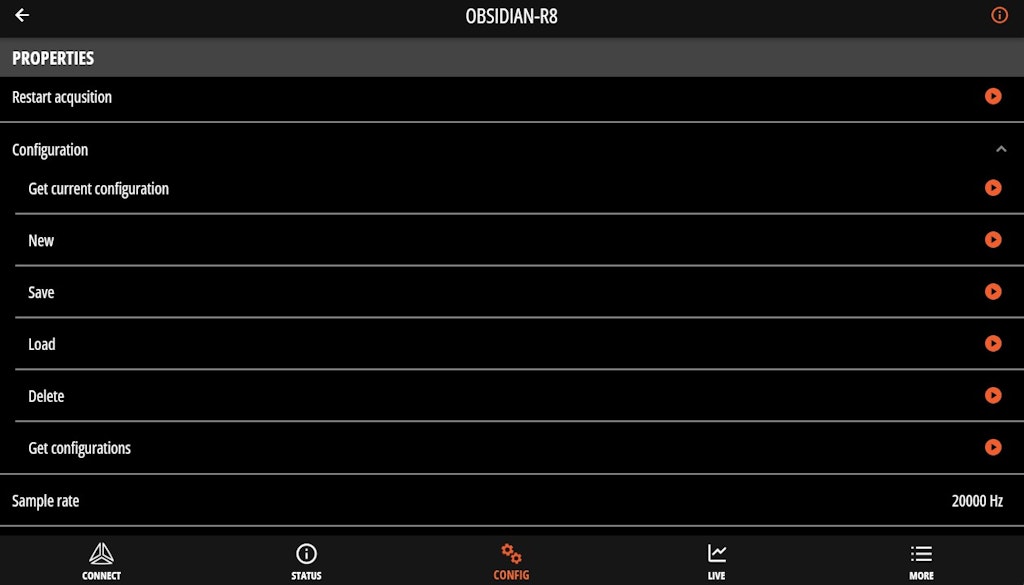 Device config