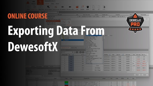 exporting data from dewesoftx