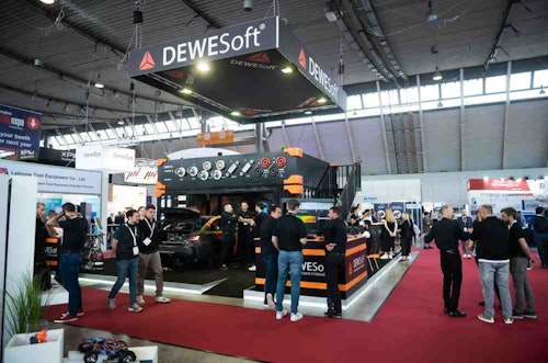 Dewesoft booth at Automotive Testing Expo in Stuttgart