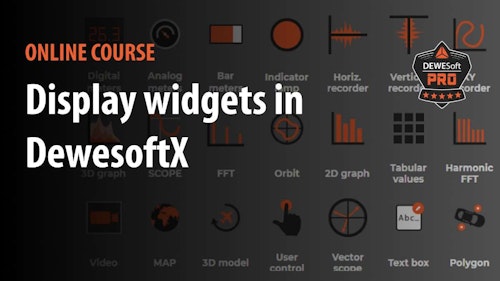 display widgets in dewesoftx