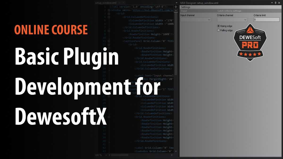 basic plugin development for dewesoftx