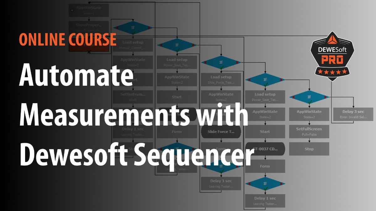 automate measurements with dewesoft sequencer