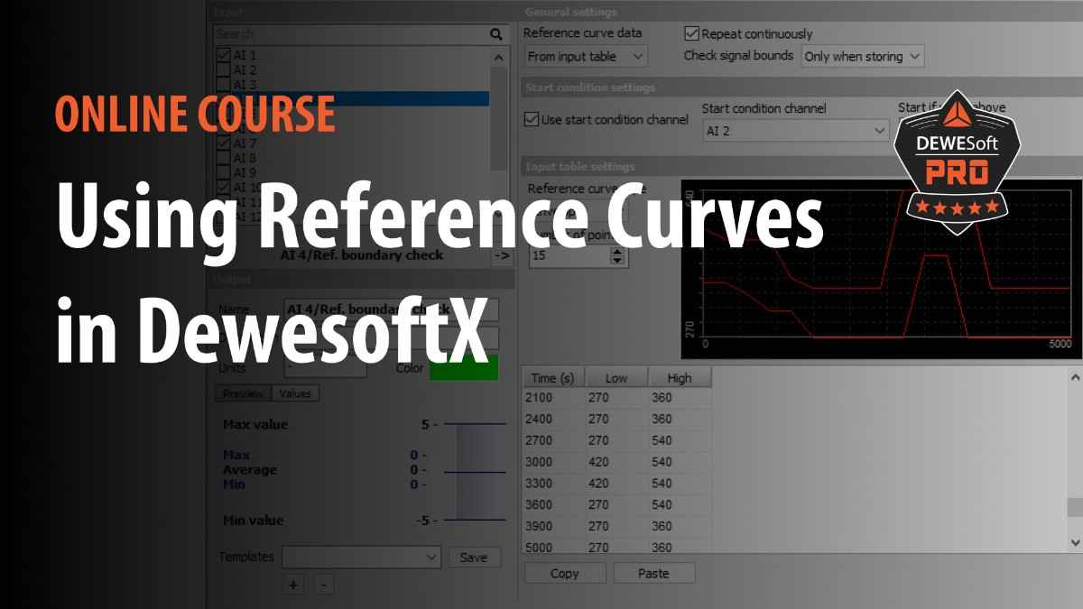 using reference curves in dewesoftx