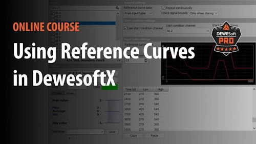 using reference curves in dewesoftx