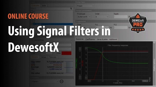 using signal filters in dewesoft