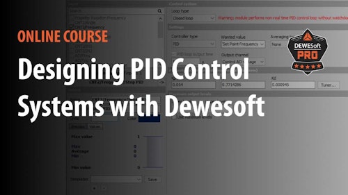 designing pid control systems using dewesoftx