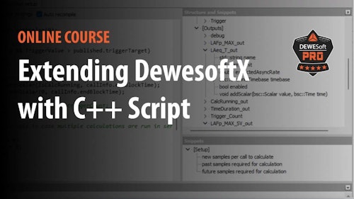 extending dewesoftx with-C++ script