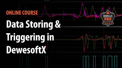 data storing triggering in dewesoftx