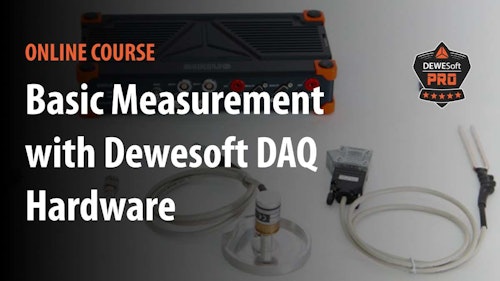 basic measurement with dewesoft daq hardwere