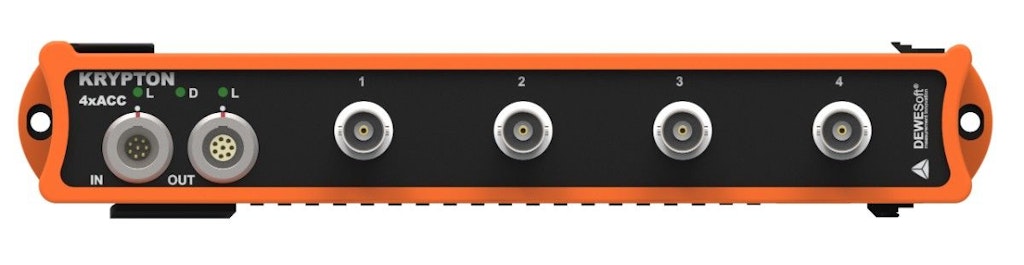 4-channel KRYPTON-4xACC rugged IP67 data acquisition module
