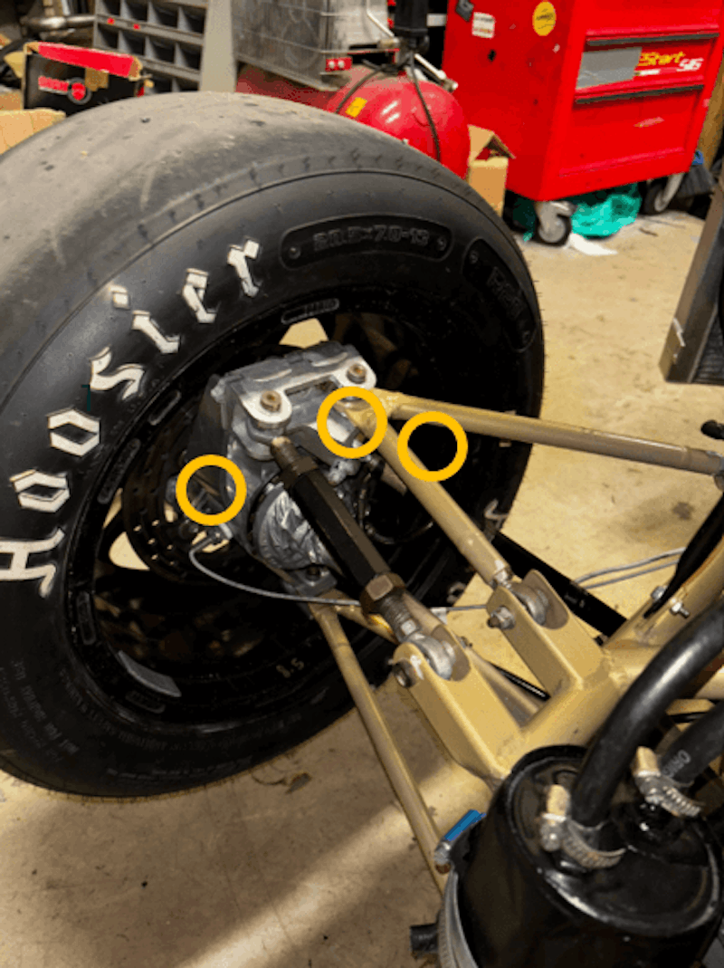 Rear temperature sensor position. Rear temperature sensor position.