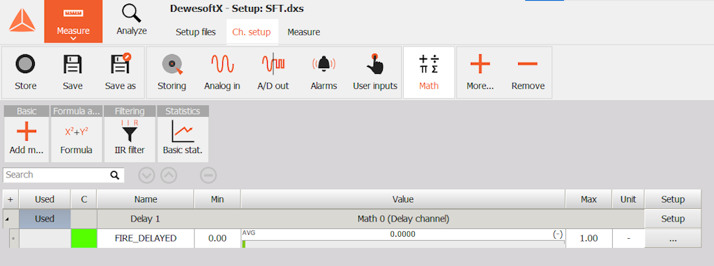 Delayed FIRE signal.