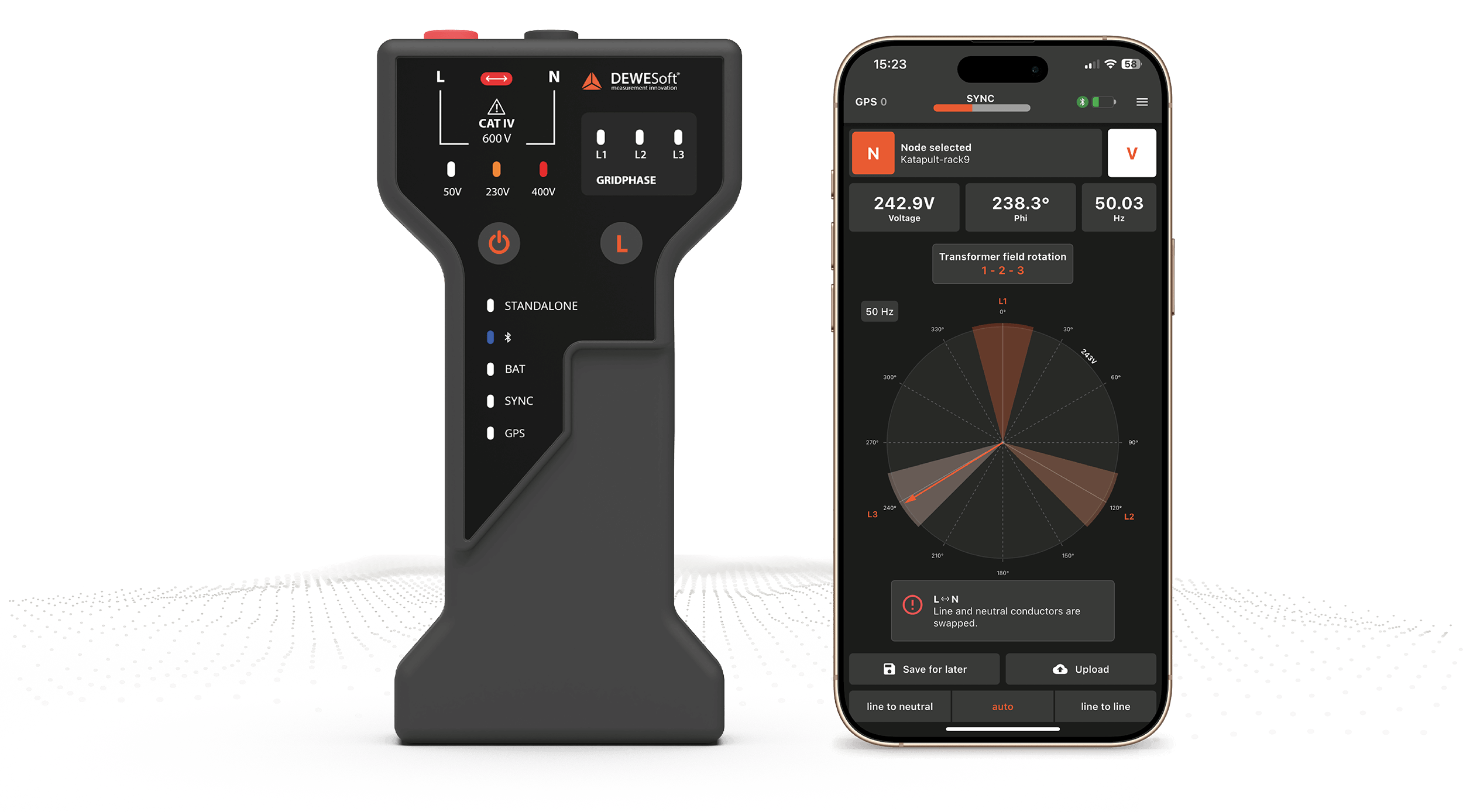 Векторный вольтметр Dewesoft Gridphase