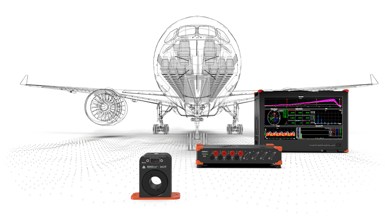 Aircraft Electrical Power Testing solution from Dewesoft