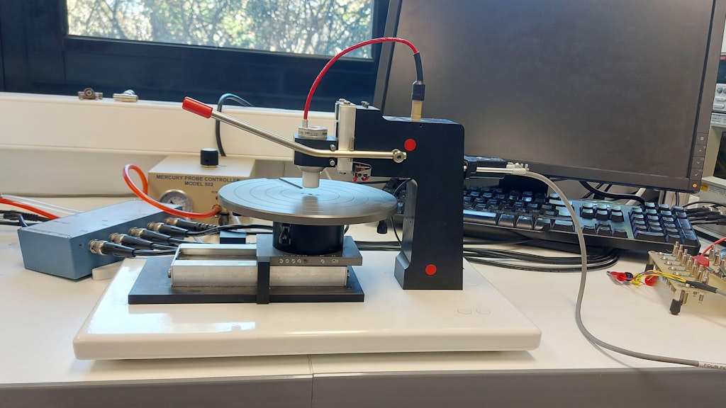 The multi-position wafer probe stand.