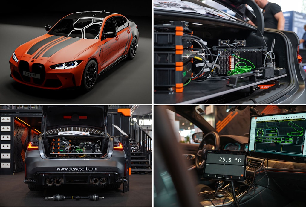 Application engineers at Dewesoft headquarters in Slovenia configured the original Dewesoft show car.