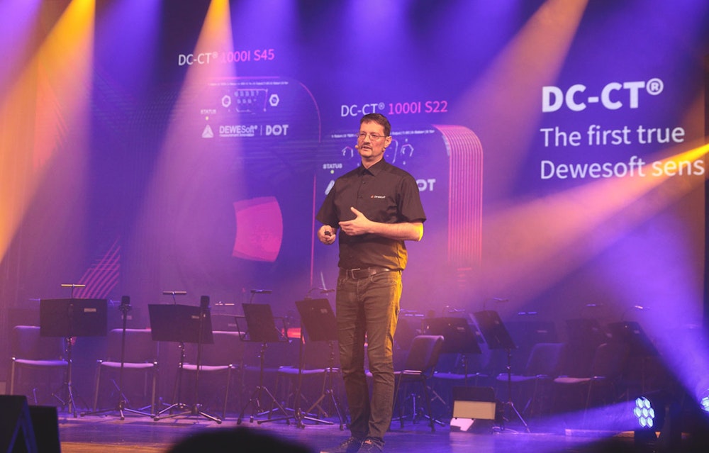 Dr. Jure Knez, speaking at Dewesoft Measurement Conference