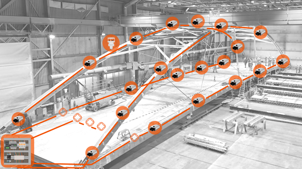 Structural Health Monitoring of a Recycled Aluminum Bridge