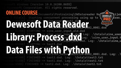Custom DewesoftX Extensions Development - Online Course