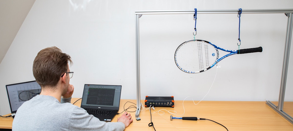 Tennis Racket Modal Analysis and Vibration Damper Testing