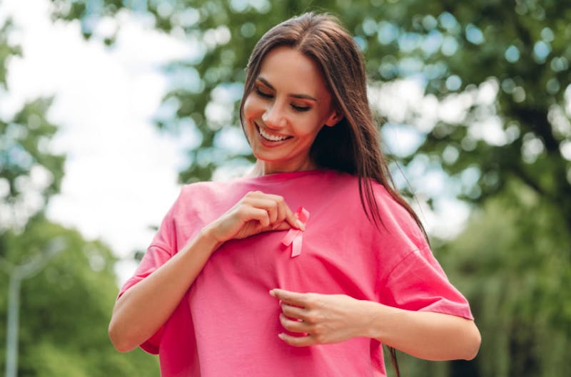 Woman with a Pink Shirt