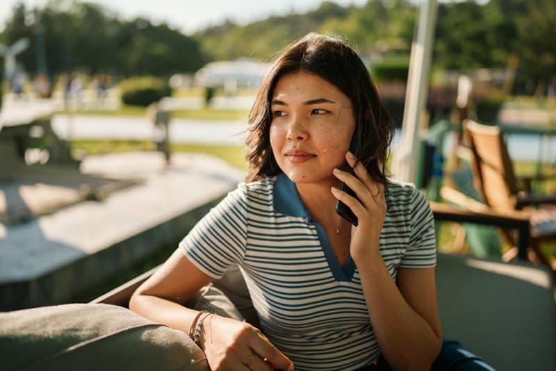 Woman on the phone