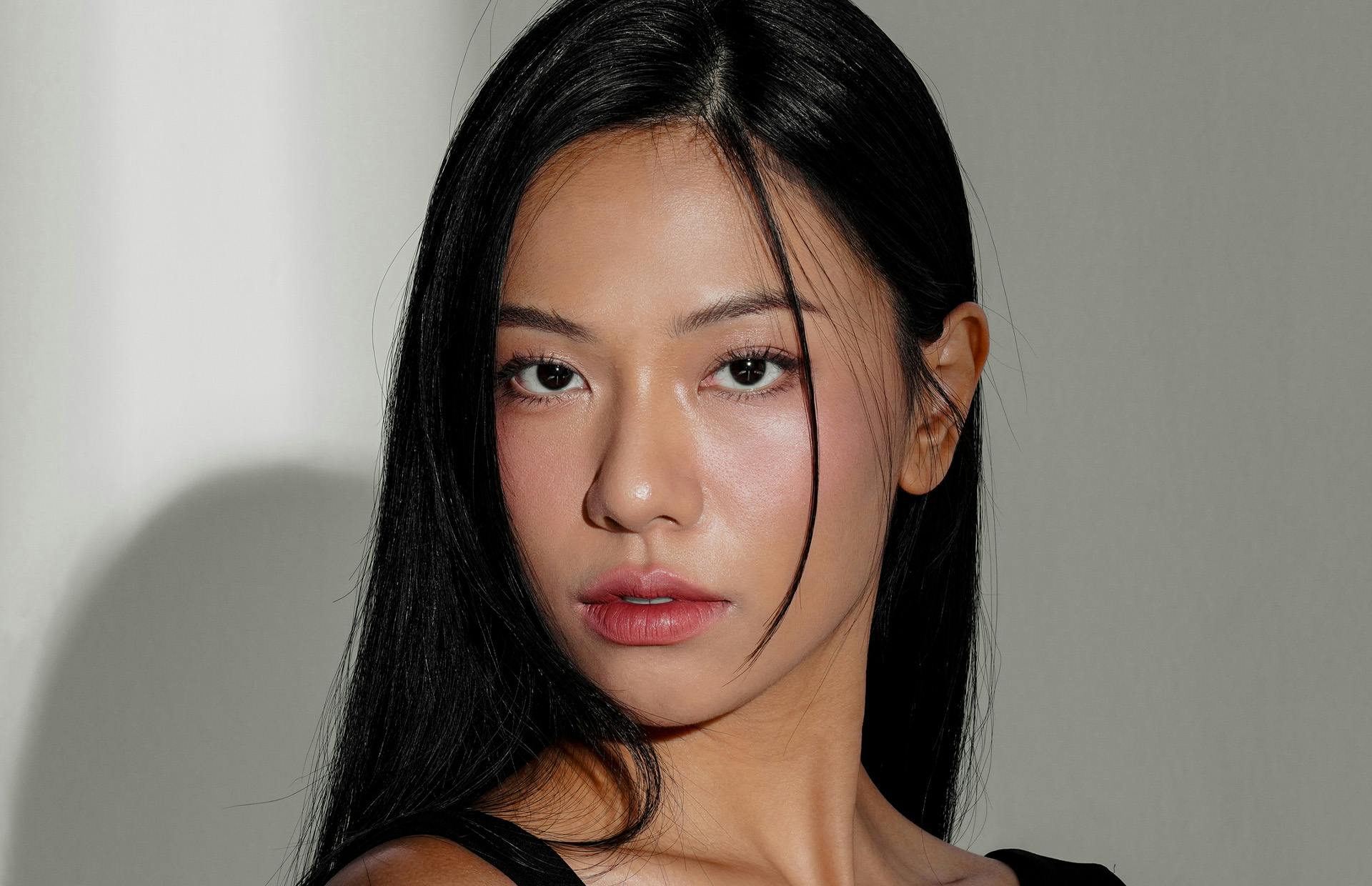 Woman with subtle makeup