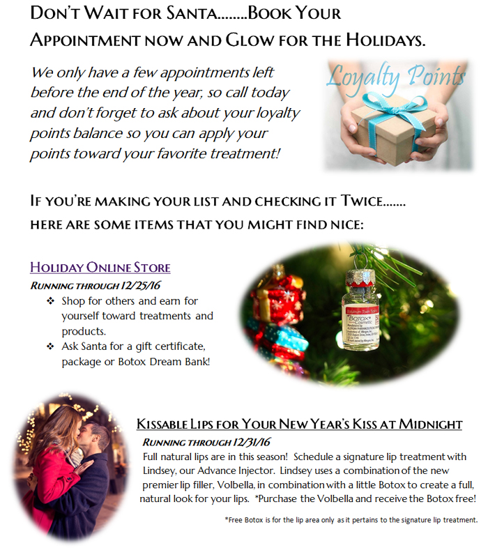 Dream Spa Medical Blog | Holiday specials… Free Botox… Gifts for yourself and others! - Brookline, MA