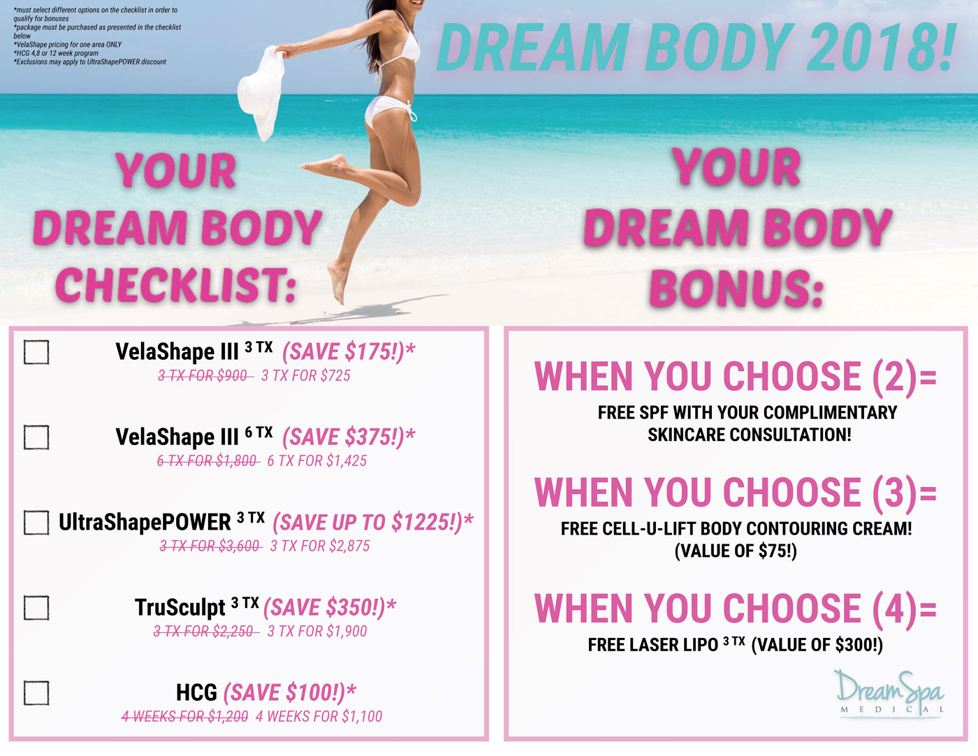 Dream Spa Medical Blog | Dream Body 2018 Special - Brookline MA