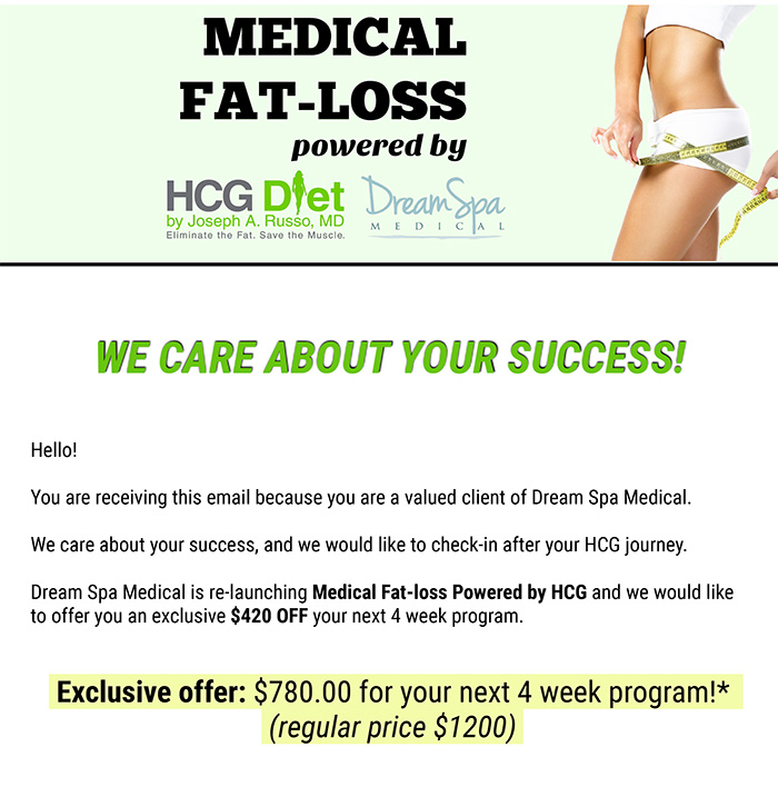 Dream Spa Medical Blog | $420 OFF Medical Fat-Loss!
